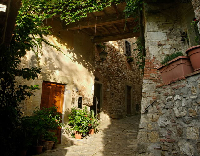 Montefioralle, rue