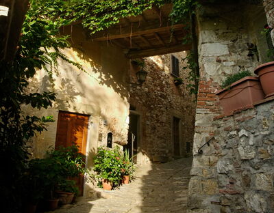 Montefioralle, rue
