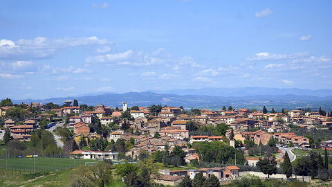 Vue sur la ville de Murlo