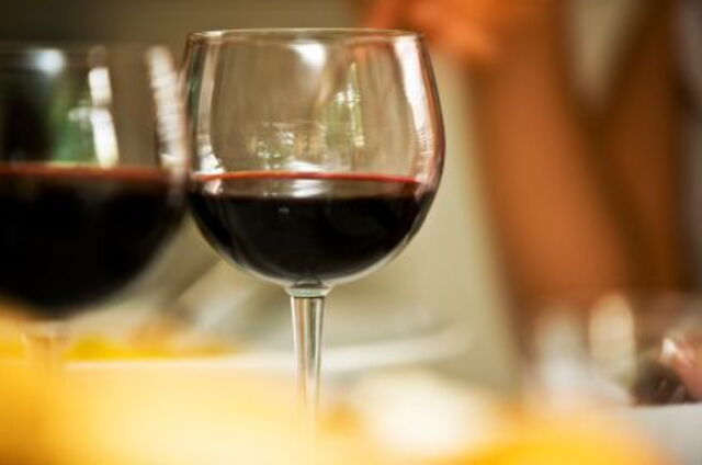 Un verre de vin rouge
