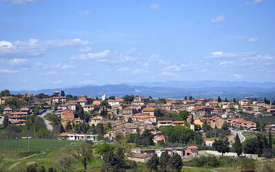 Vue sur la ville de Murlo