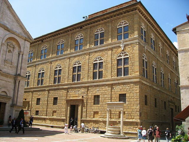 Le palais Piccolomini à Pienza