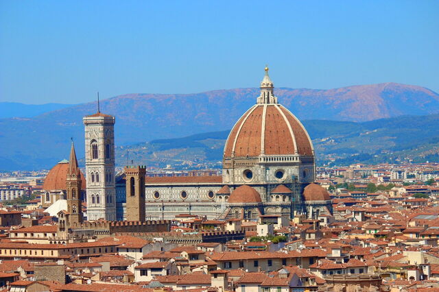 Vue du Duomo et du Campanile de Giotto