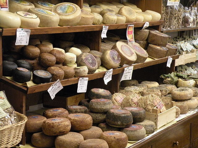 Sélection du fromage pecorino
