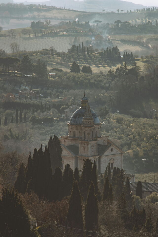 Sanctuaire de la Madonna di San Biagio, brume
