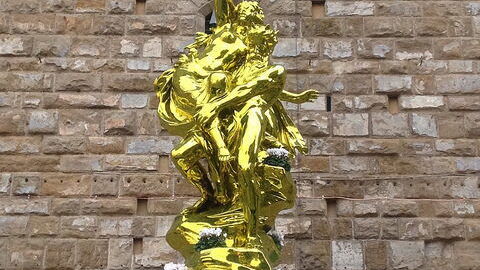 Oeuvre de Koons au Palazzio Vecchio