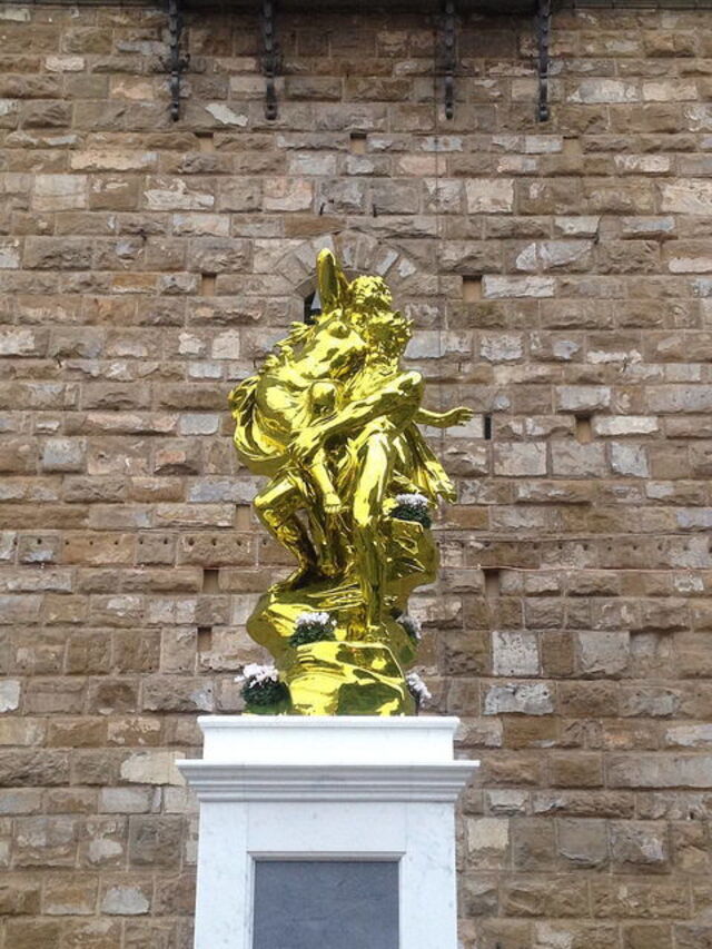 Oeuvre de Koons au Palazzio Vecchio