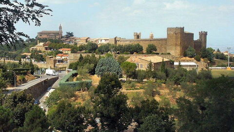 Vue sur la ville de  Montalcino