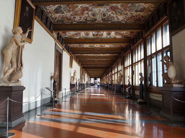 Le hall de la Galerie des Offices