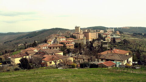 Vue sur Castellina en Chianti