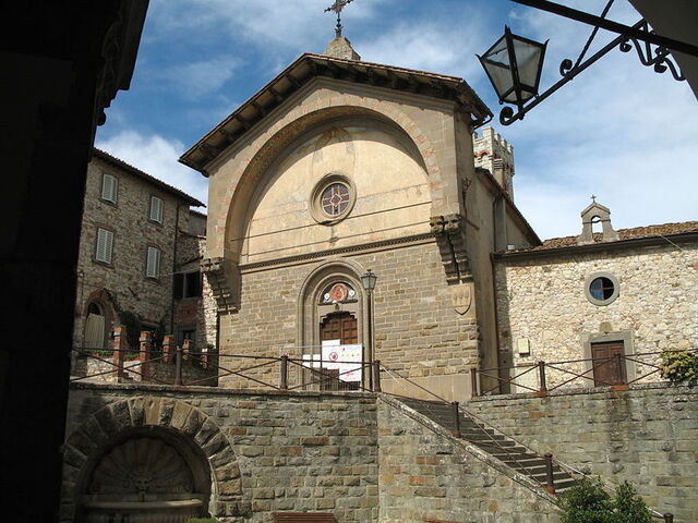 L'église de San Niccolo à Radda in Chianti
