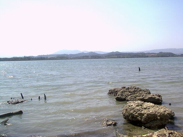 vue sur le lac chiusi