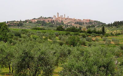Vue sur San Gimignano