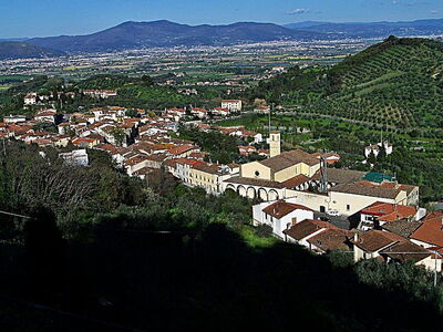 Vue sur la ville de Carmignano