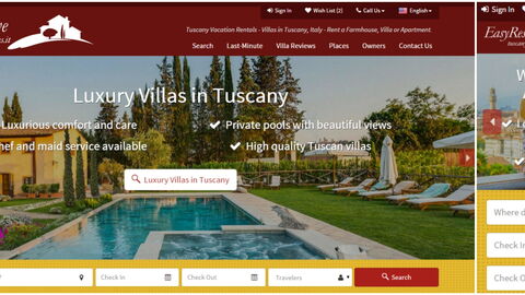 Nouveau site web: Tuscany Villas