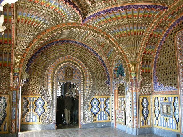 La salle du Paon dans la château de Sammezzano