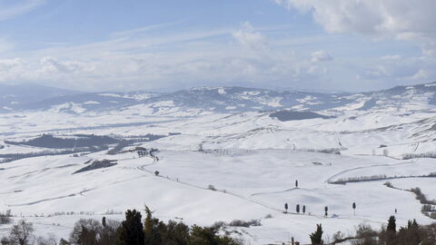 Paysage Hivernal de la Toscane