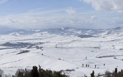 Paysage Hivernal de la Toscane