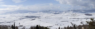 Paysage Hivernal de la Toscane