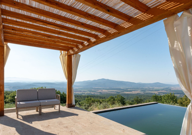 Oasis de bien-être biologique, piscine et vues