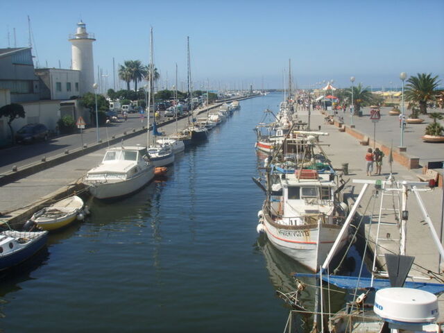 Le Burlamacca canal à Viareggio