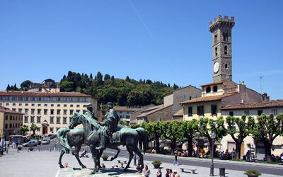 La place principale de Fiesole
