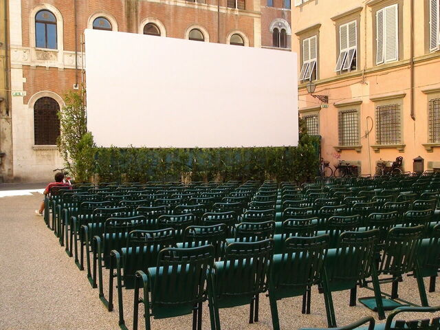 Cinéma en plein air en Italie