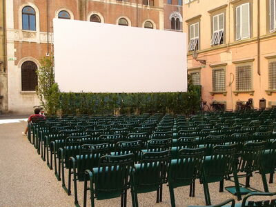 Cinéma en plein air en Italie
