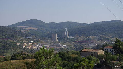 Vue sur Larderello