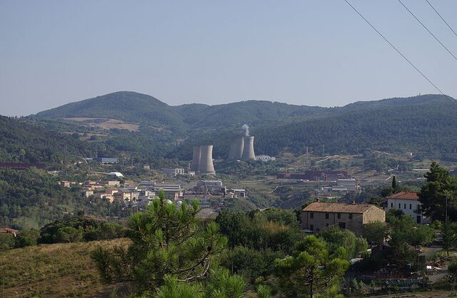 Vue sur Larderello