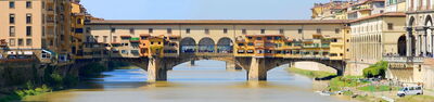 Vue panoramique sur le Ponte Vecchio