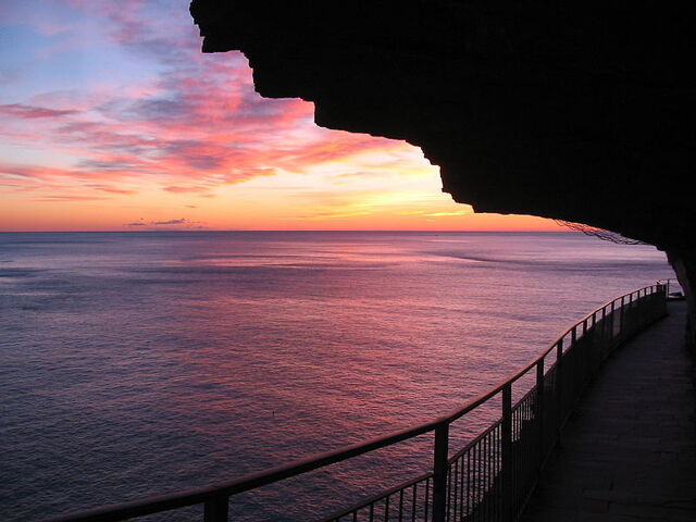 Via dell'Amore coucher de soleil