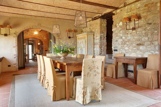 salle à manger de la villa Mattei