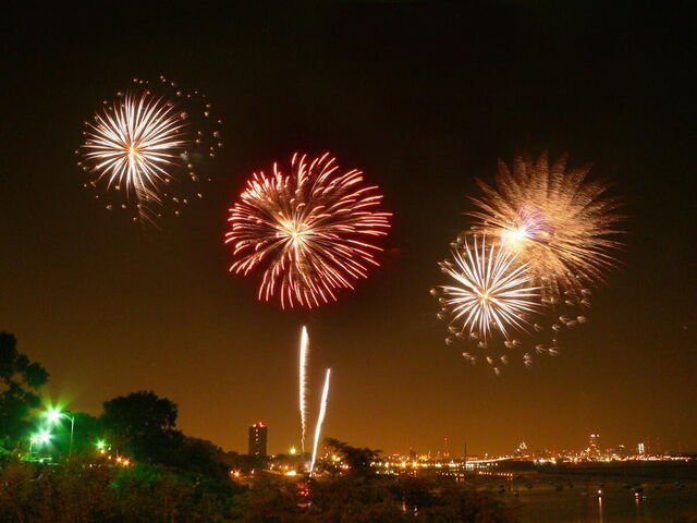 Un spectacle de feux d'artifice