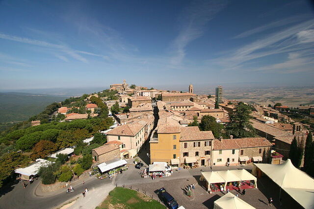 Vue depuis le chateau de Montalcino