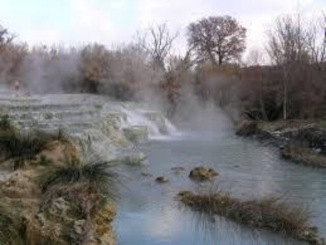 Les thermes de Saturnia en Toscane