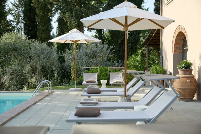 Villa Il Colto, au bord de la piscine