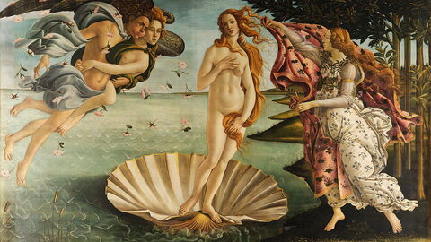 Peinture typique de la Renaissance par Botticelli