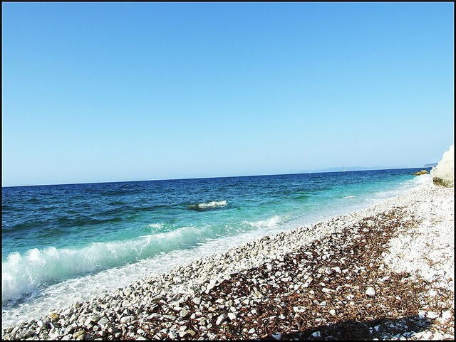 Une plage sur l'île d'Elbe