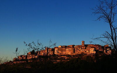 Vue sur la ville de Gavorrano