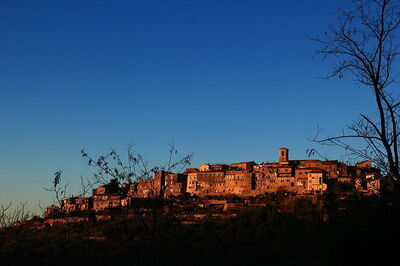 Vue sur la ville de Gavorrano