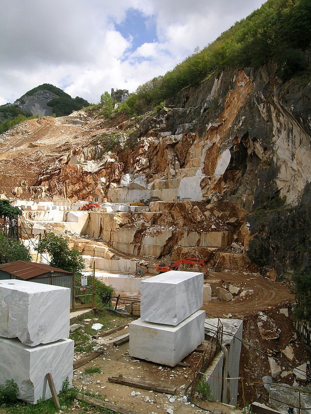 Carrière de marbre de Carrare près de Massa