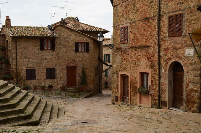 Le centre du village de Monticchiello