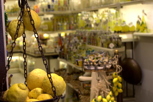 Limoncello dans un magasin