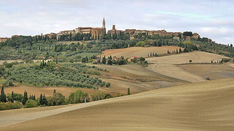Vue sur la ville de Pienza