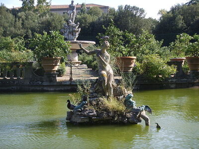 Fontaine de Neptune dans le jardin de Boboli
