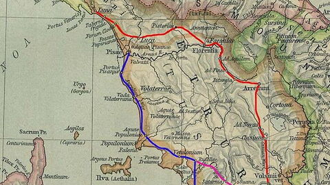 La carte de la Via Clodia