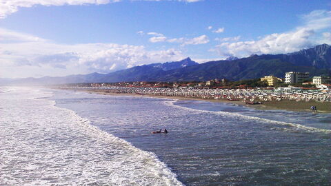 La magnifique côte de la Versilia