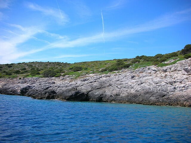 Côte de l'île Giannutri