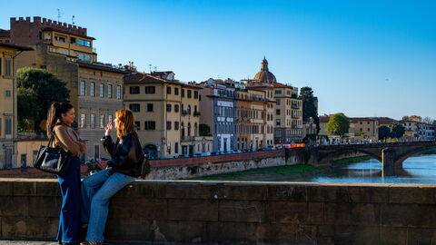 Florence le long de l'Arno